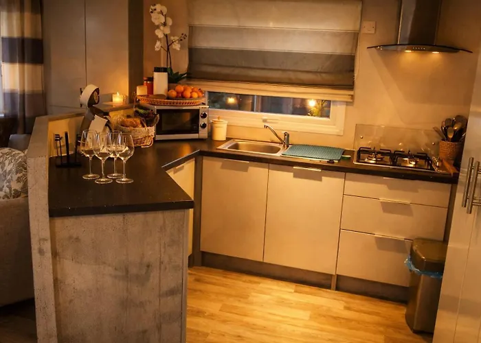 木屋 Luxus Im Schoenen Recratiepark De Veerstal 雷登